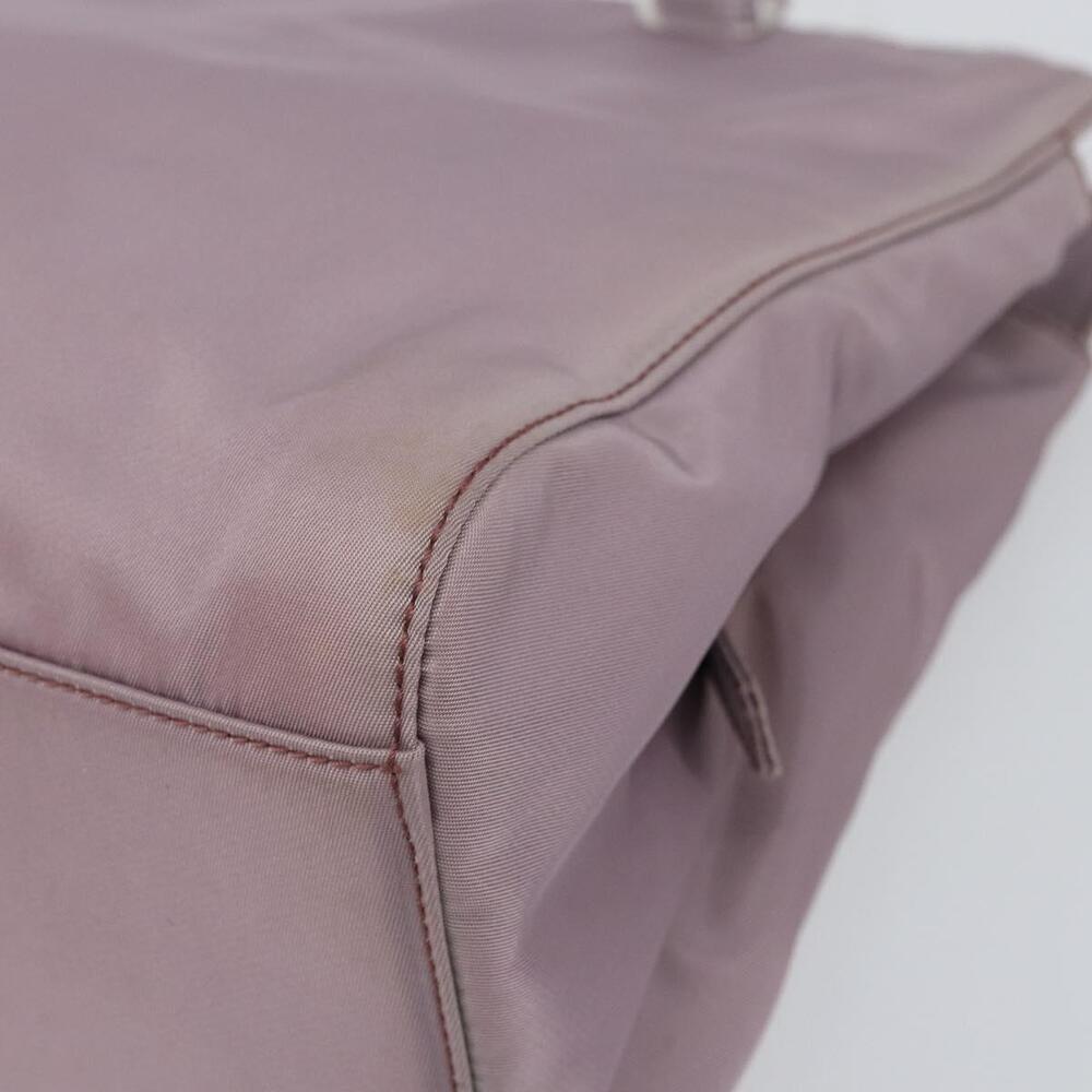 PRADA Hand Bag Nylon Lavende Silver Auth 159273 - Picture 14 of 16